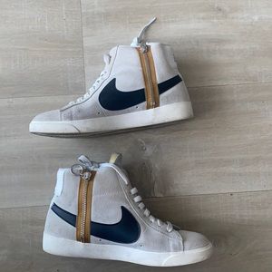 Women’s Nike Blazer Mid Rebel in size US 8, beige